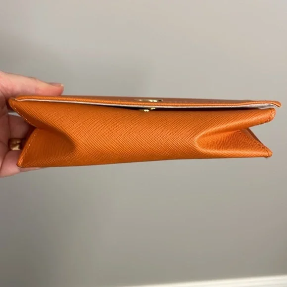 Tory Burch Sunglasses glasses case Orange clamshell Quiet luxury - Picture 3 of 8